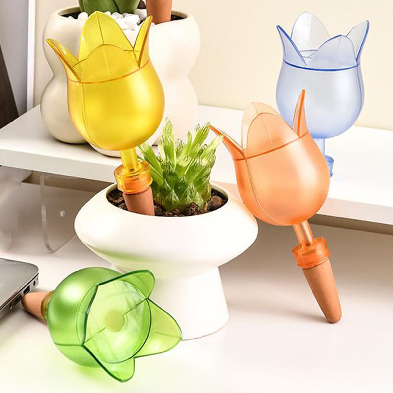 Self-Watering Planter - อุปกรณ์รดน้ำต้นไม้แบบอัตโนมัติ แท่งรดน้ำต้นไม้แบบหยดน้ำอัตโนมัติ ระบบชลประทานแบบหยดน้ำอัตโนมัติ อุปกรณ์รดน้ำ เครื่องมือทำสวน