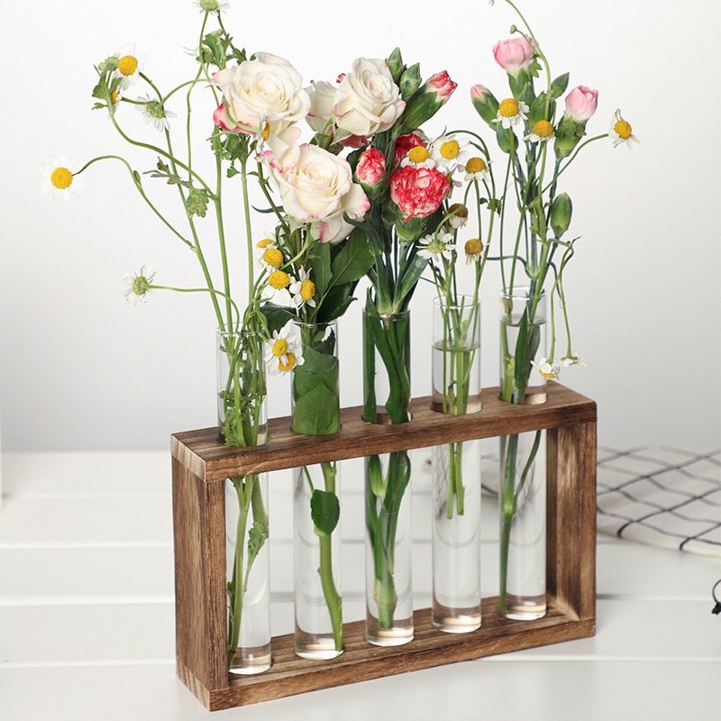 5 หลอดแก้ว Hydroponic Planter  - Self-Watering Planter บทวิจารณ์และราคา