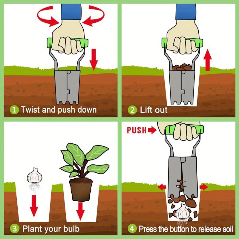 เครื่องปลูกต้นกล้าแบบมือถือ 1- - Gardening Tools Vegetables บทวิจารณ์และราคา