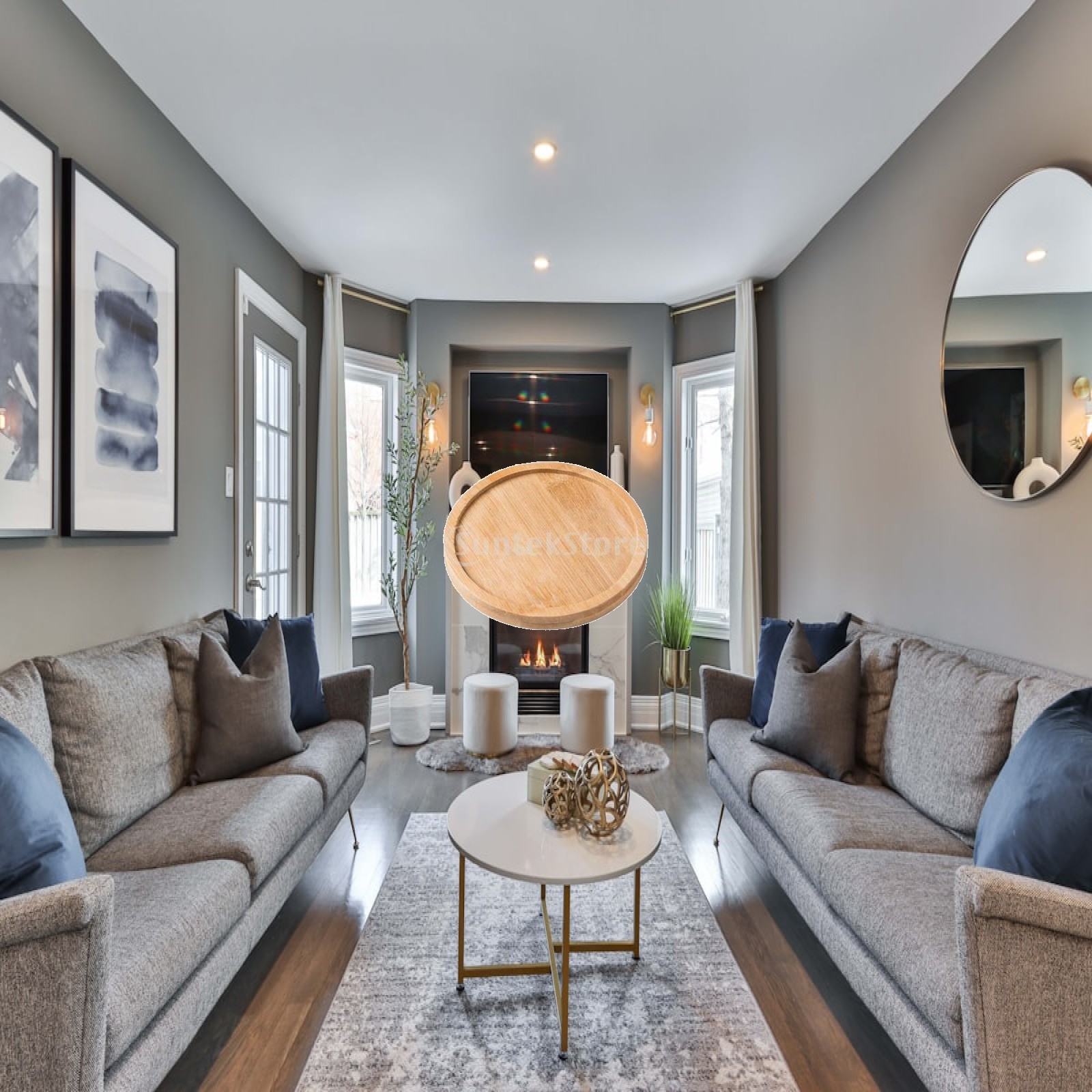 ถาดรองกระถางไม้ไผ่ ฐานรองกันน้ - Gardening Tools Essential บทวิจารณ์และราคา